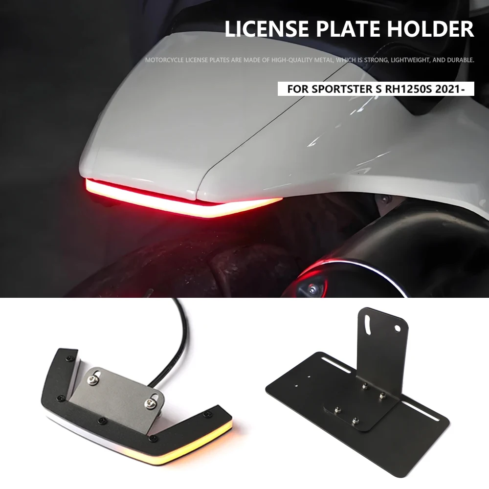 

For Sportster S 1250 RH1250S 2021-2026 2022 2023 2024 Motorcycle Rear LED Brake Turn Signal Tail Light Fender Eliminator Tidy