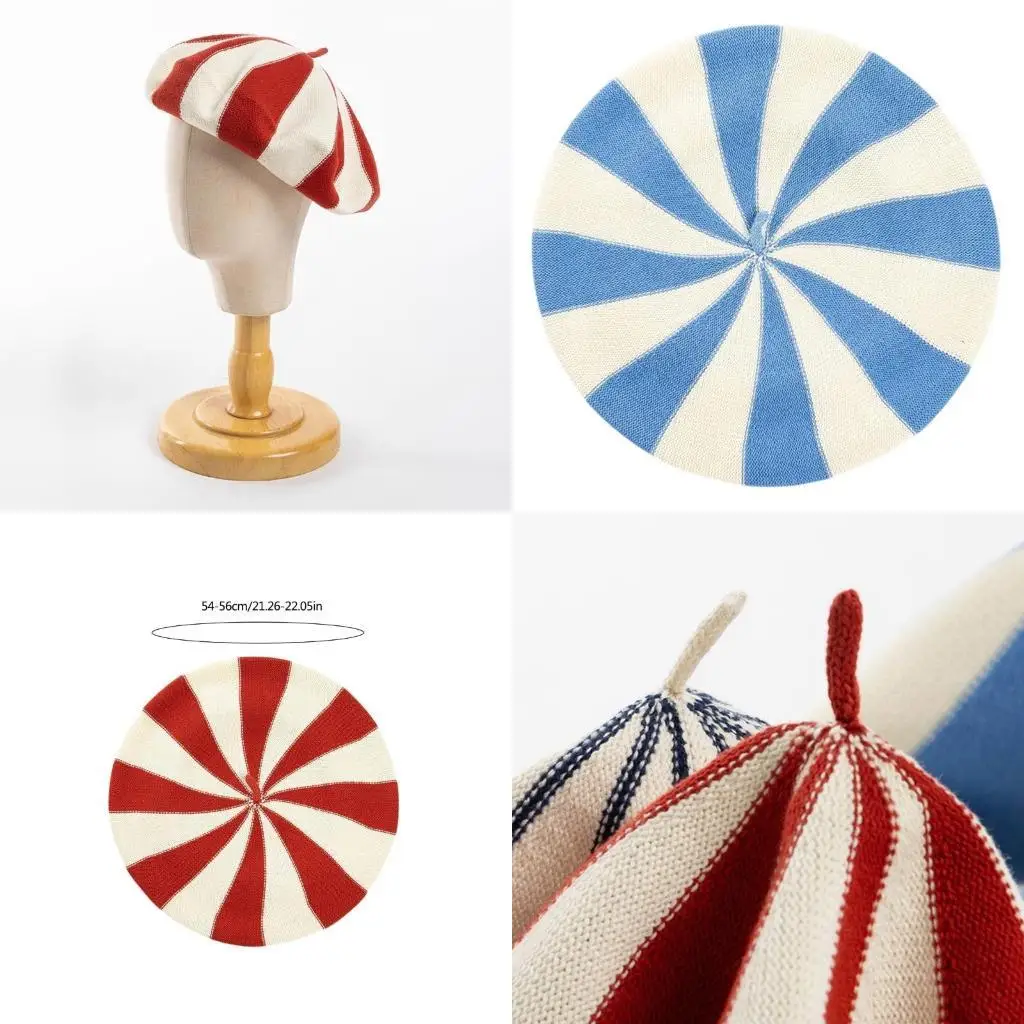 

39BB Teens Candy Color Painter Hat Cabbie Hat Grandpa Hat for Autumn Winter