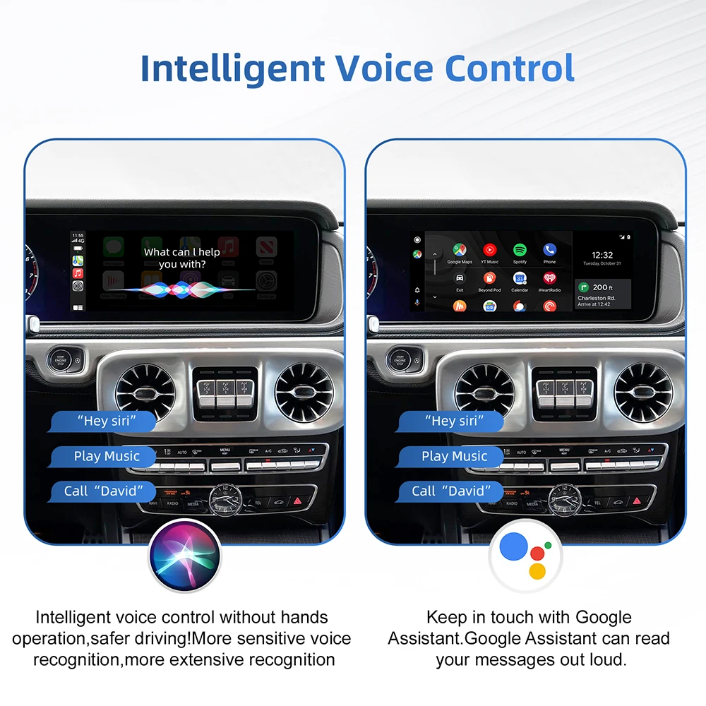 NEW Wireless CarPlay Android Auto For Benz NTG6.0 MBUX A B C E GLA GLK GLS CLA ML Class 2019+ Wireless CarPlay Interface Android