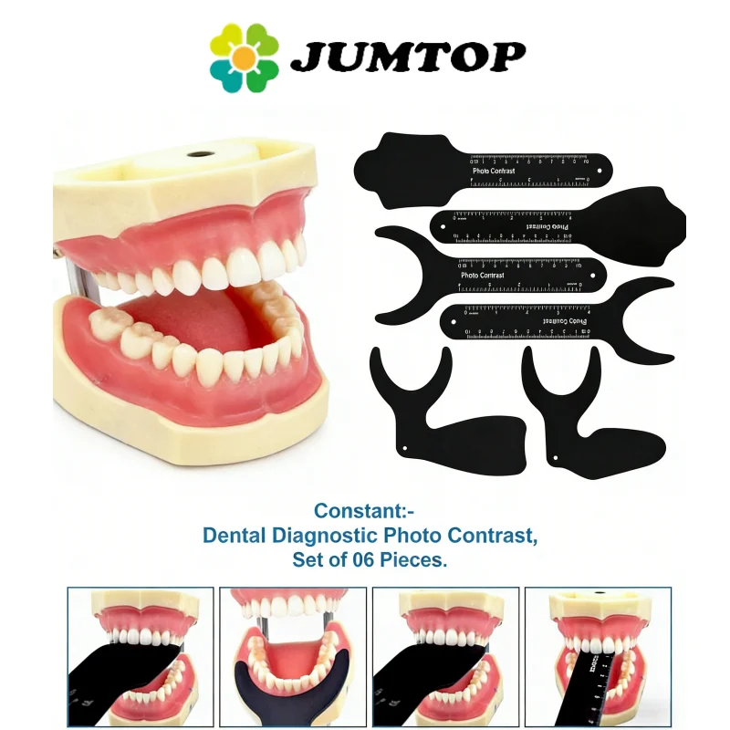 

JUMTOP 6 Sizes Dental Photo Contrast Photography Background Board