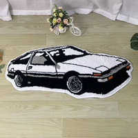 VIKAMA Cartoon Cool Car Pattern Floor Mat Waterproof Anti-Fouling Anti-Static Sofa Living Room Bedroom Home Decoration Carpet