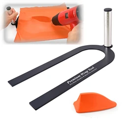 FOSHIO Shark Fin Antenna U-Shaped Holder Car Wrapping U-Ezee Support for Side Mirror Door Handles Carbon Vinyl Film Application