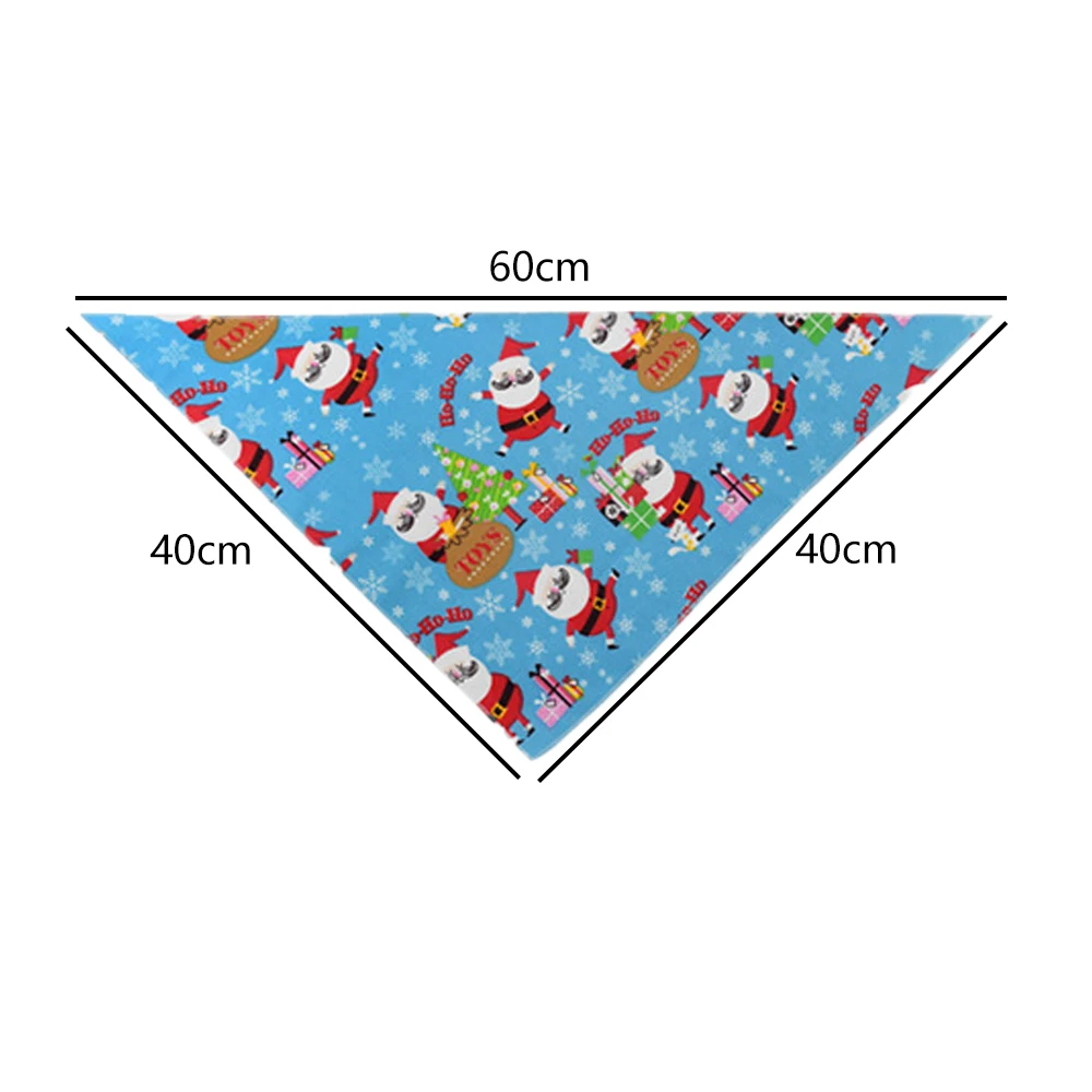 30pcs Christmas Pet Accessories Dog Bandana Polyester Pet Dog Cat Bandanas Scarf Small Dogs Cats Puppy Bandanas Bibs