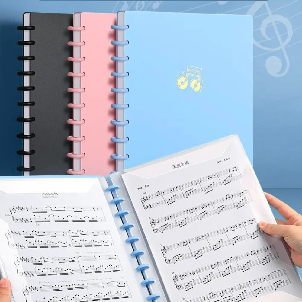 New Plastic Music Score Folder Transparent A4 Piano Sheets Folder Flexible Portable Music Book Folder