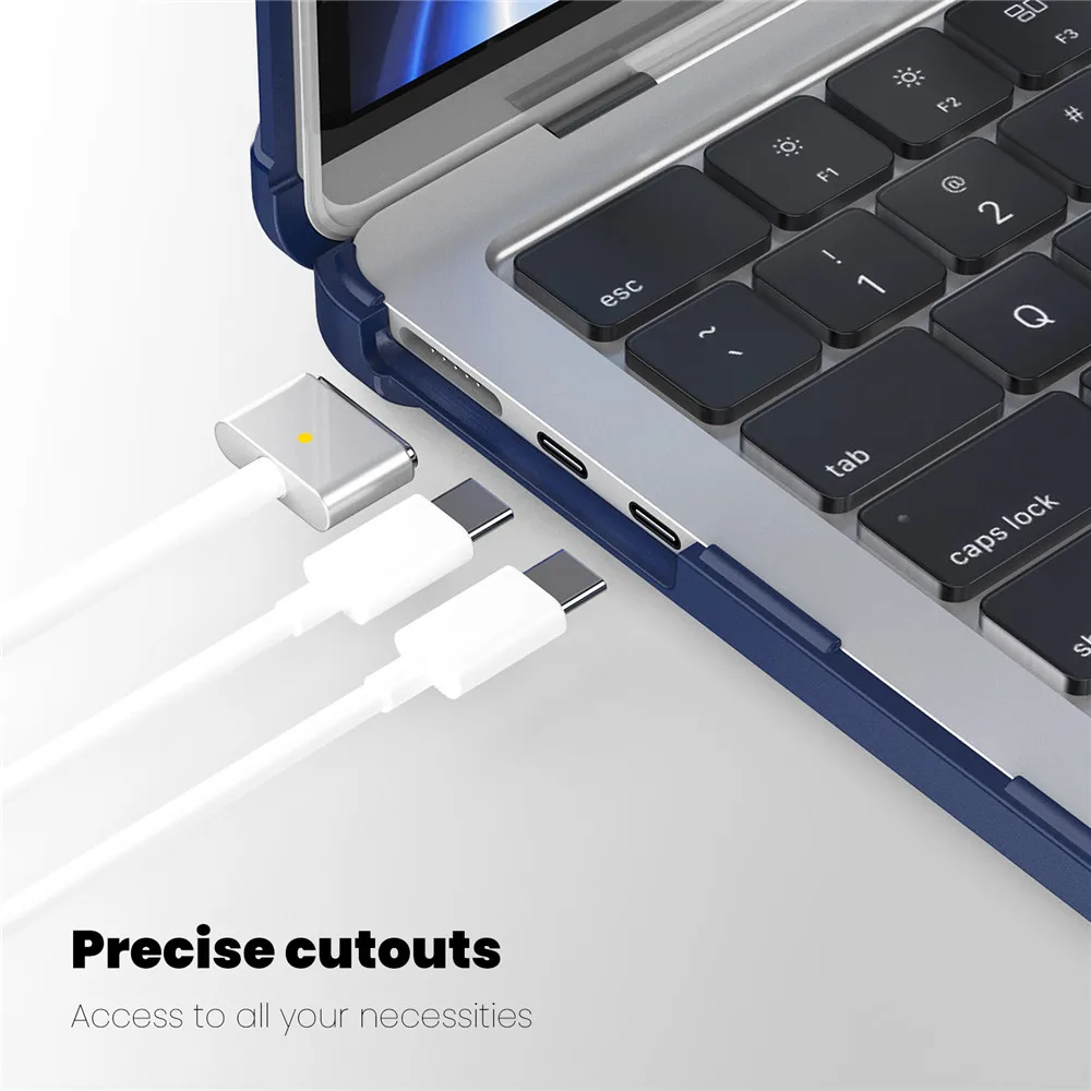 Imagem -05 - Macbook Air com Dustproof Plug e Touch Film e Tampa do Teclado m2 Air 136 A3113 A3114 A3114 A3114 A3113 pu Edge Shell Case