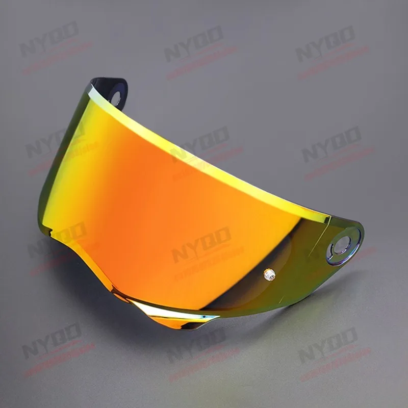 Helmet Lens Full Helmet HD Sunscreen Electroplating Aurora Night Vision Suitable for HJC HJ41 V10 Helmet Lens 6