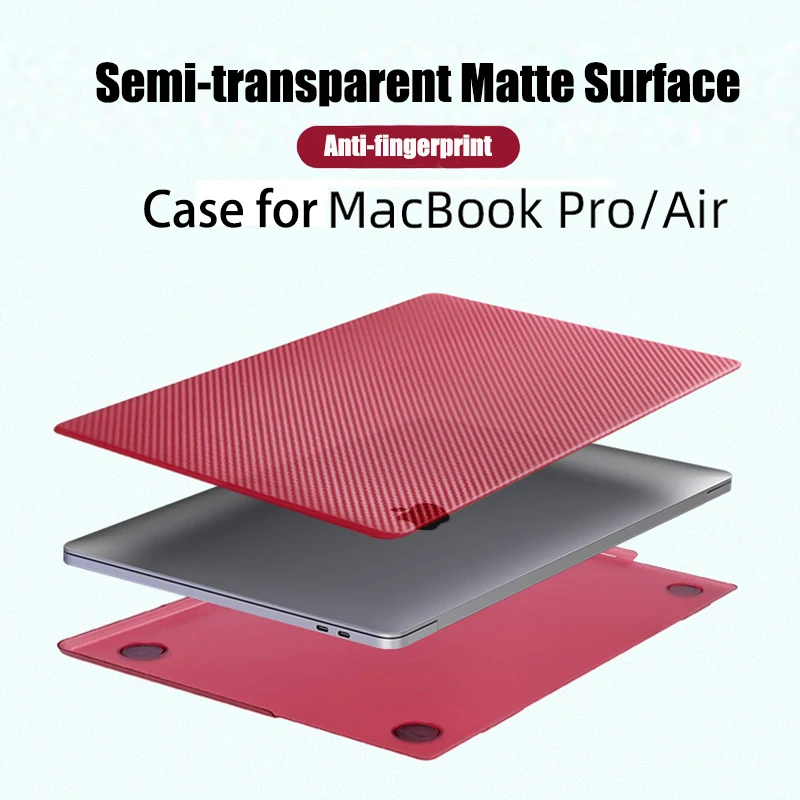 Carbon Fiber Laptop Case Voor Macbook Air Pro 13 2020 Shell A1932 A2179 A2337 A2159 A2338 A2242 Cover Air 13.3 inch