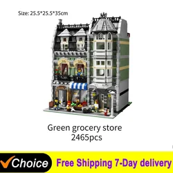 2352 pcs Green Grocer Compatible 10185 15008  84008 Building Blocks Bricks Birthday Christmas Gifts Toys