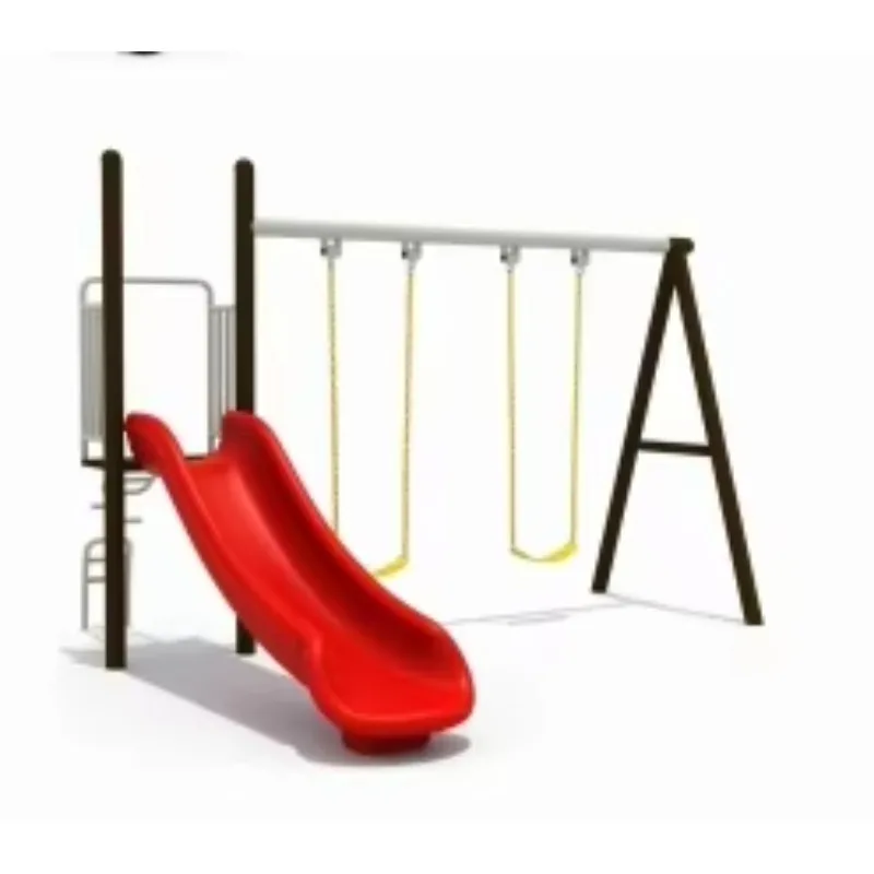 Children's Metal Swing Schools Outdoor Playground and Parks Patio Four People Swing