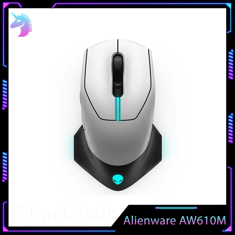 Alienware Aw610m Mouse Wireless Mouse 2Mode 16000dpi Awcc Long Endurance Ergonomics Esport Rgb Custom Gaming Mouse Gamer Laptop