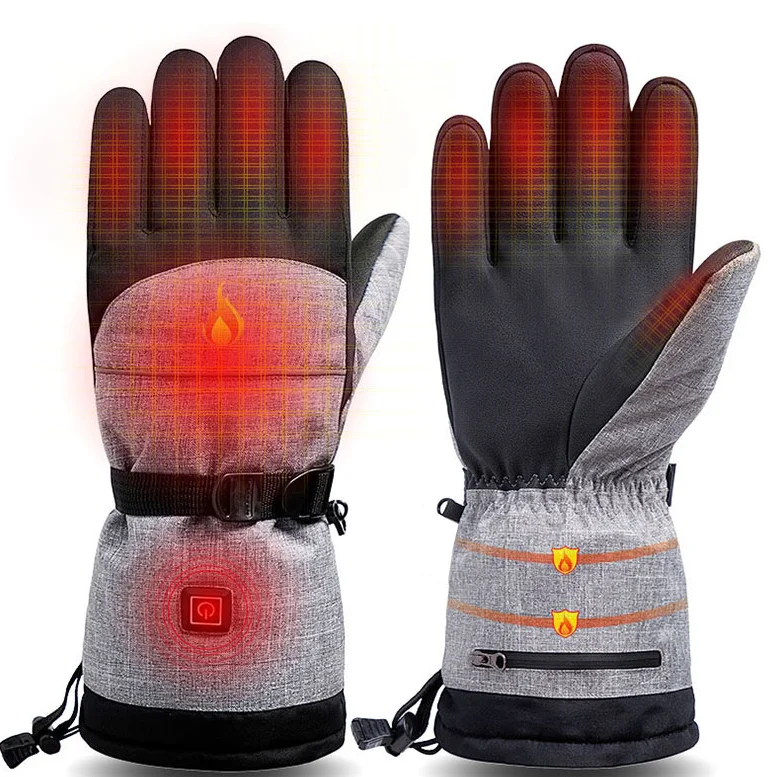 USB beheizte elektrische Winter Thermo handschuhe Hand wärmer elektrische Heiz handschuhe für motorrad fahren Radfahren