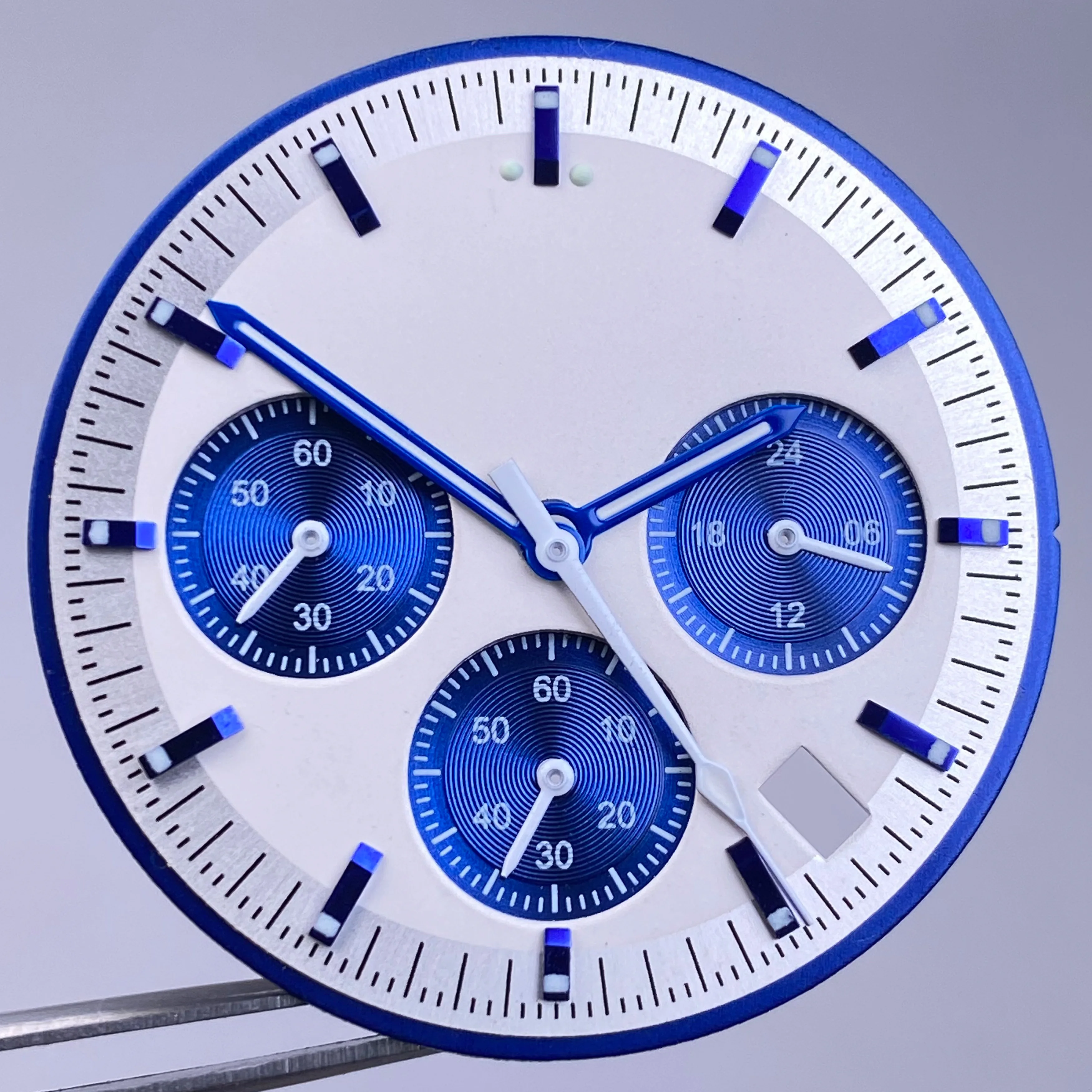 Стрелки зеленого светящегося циферблата 32,5 мм подходят для аксессуаров для часов с механизмом VK63 и инструментов для обслуживания аксессуаров для часов VK63