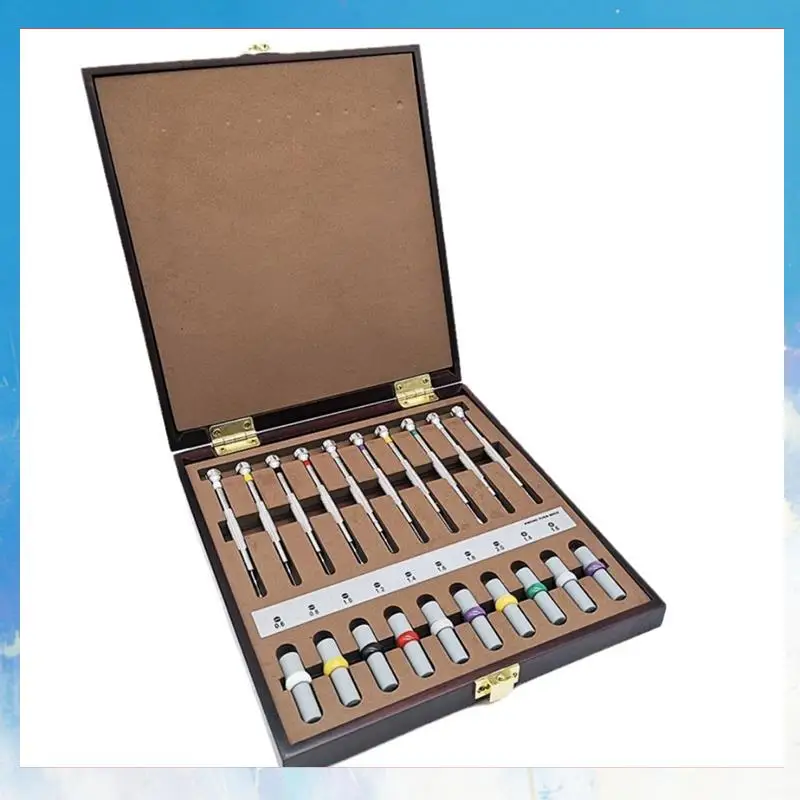 

Retail 10PCS Watch Repair Screwdrivers With Weight Sleeves In Wooden Box