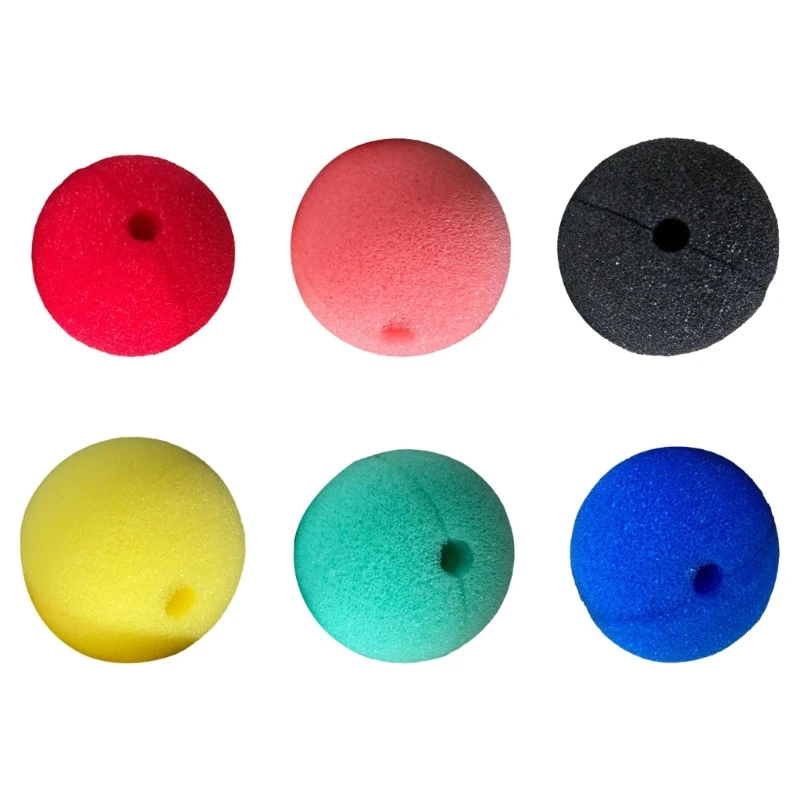 DXAE Costume Nose Accessories, 20 Round Center-Opening Props for Stage Shows, Parties and Group Costume Plans Together