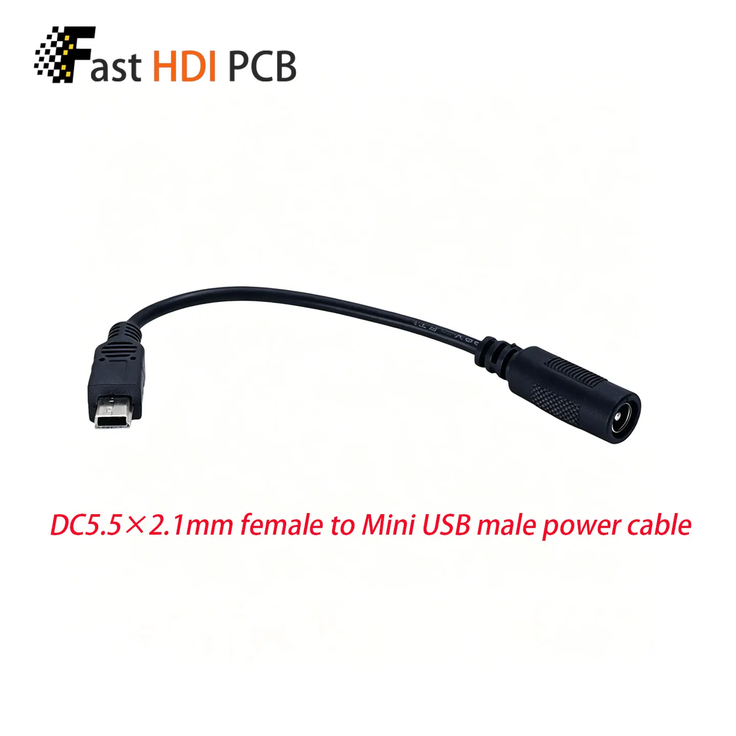 DC 5.5x2.1mm Female to Micro USB / Mini USB Male Power Charging Cable 15cm for Android Phone Old Devices DIY Adapter Cord