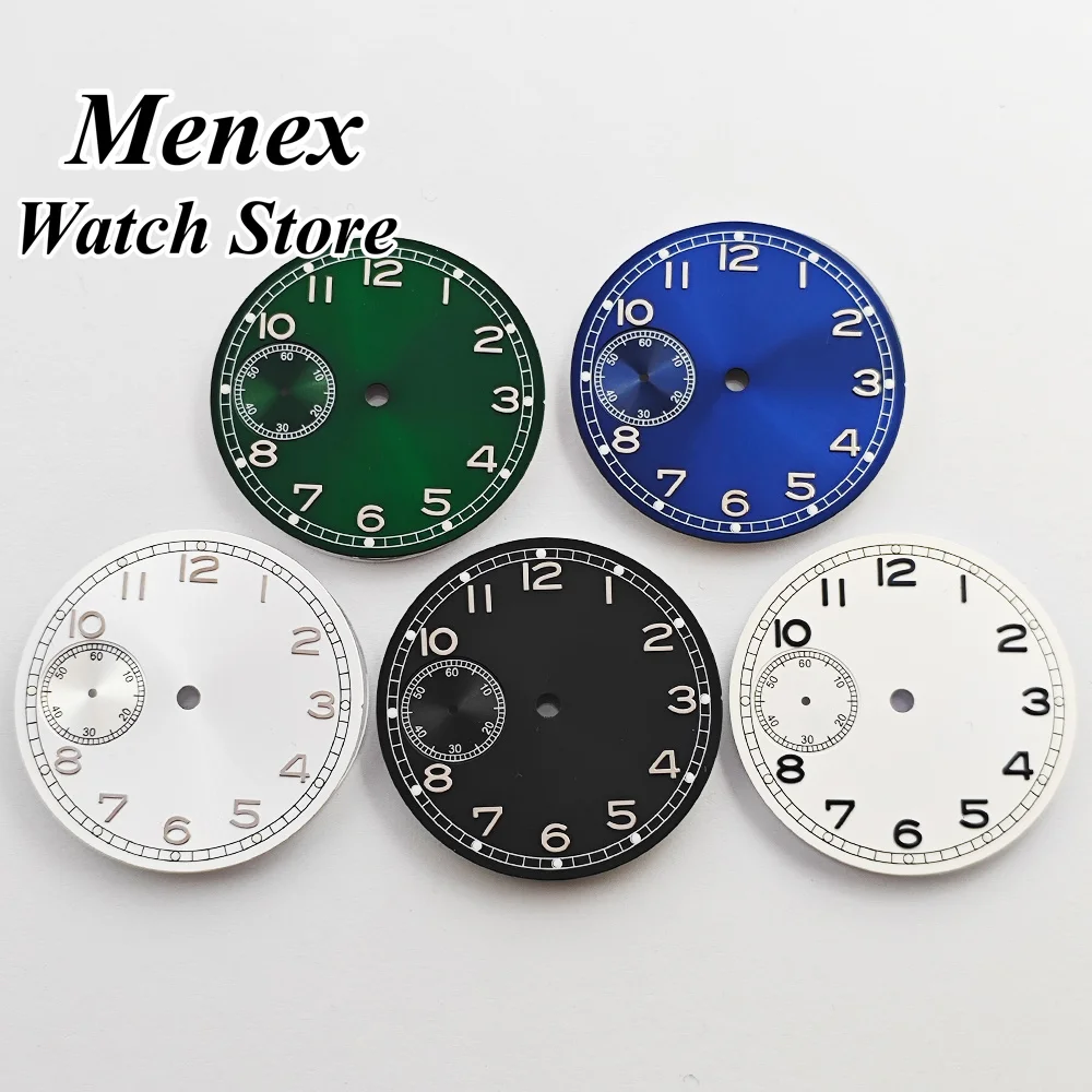 37mm Vintage Small Seconds Dial for Watchmaker DIY Exact Fit ETA6497 ST3600 Multi Color Watch Mod Replacement Part