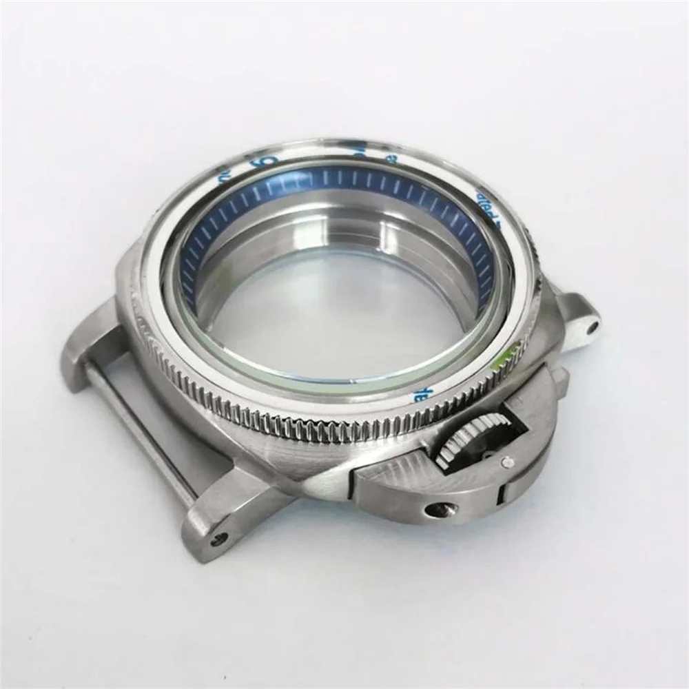 

42MM Case 316L Stainless Steel Shell +Dual Color Bezel + Dark Blue Inner Ring For Japan NH35/NH36/4R/7S Movement Accessories