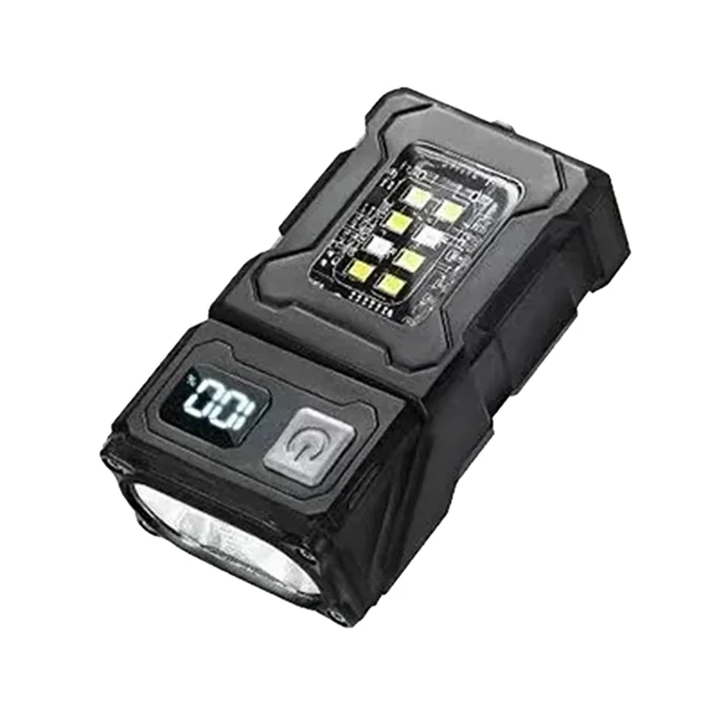 ABPP-MINI USB Senter LED Isi Ulang Senter Magnet Ekor Portabel Lampu Darurat COB Samping Lentera Berkemah Terang