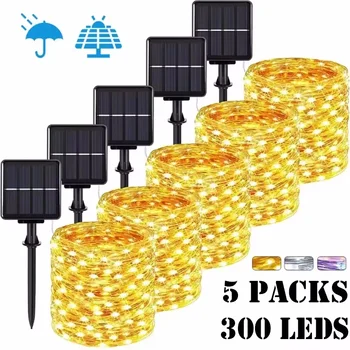 32M300Leds Solar LED-licht Outdoor Festoen Lamp Tuin Solar Fairy Light String Waterdichte kersttuindecoratie Outdoor