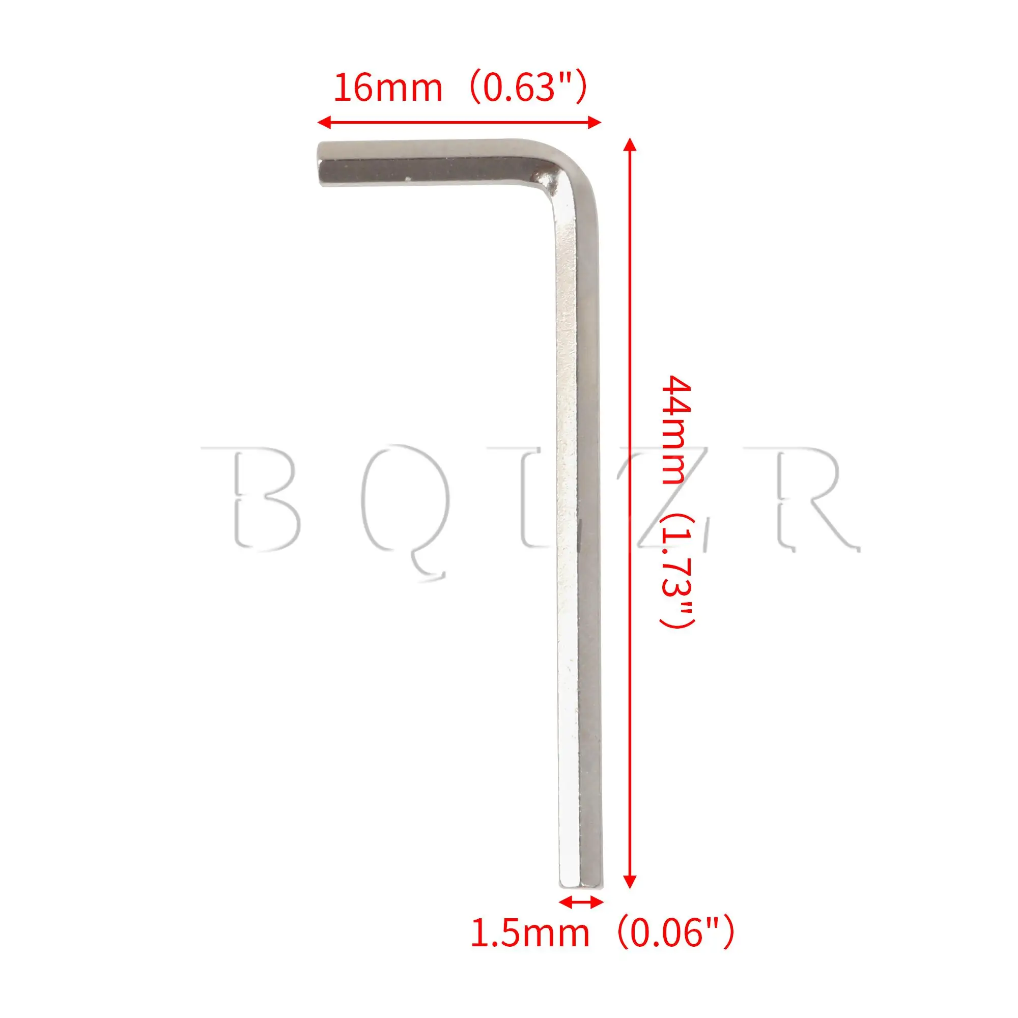 Imagem -04 - Bqlzr 100 Pcs Hex l Chave Allen Chaves Ferramentas Kit Diâmetro 1.5 2.5 mm para M1.6 m2 M2.5 m3 Parafuso