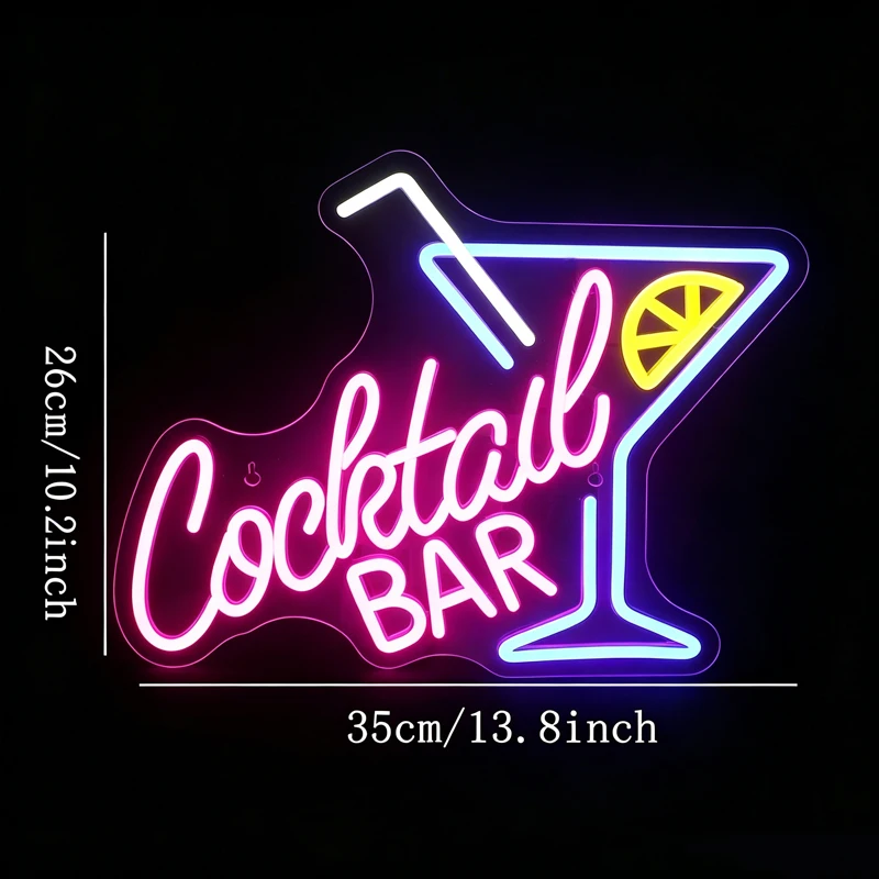Cocktail Bar Neon Sign Led Neon light for Bar Shop Restaurant Storefront Bar Wall Decoration Business Sign view 4