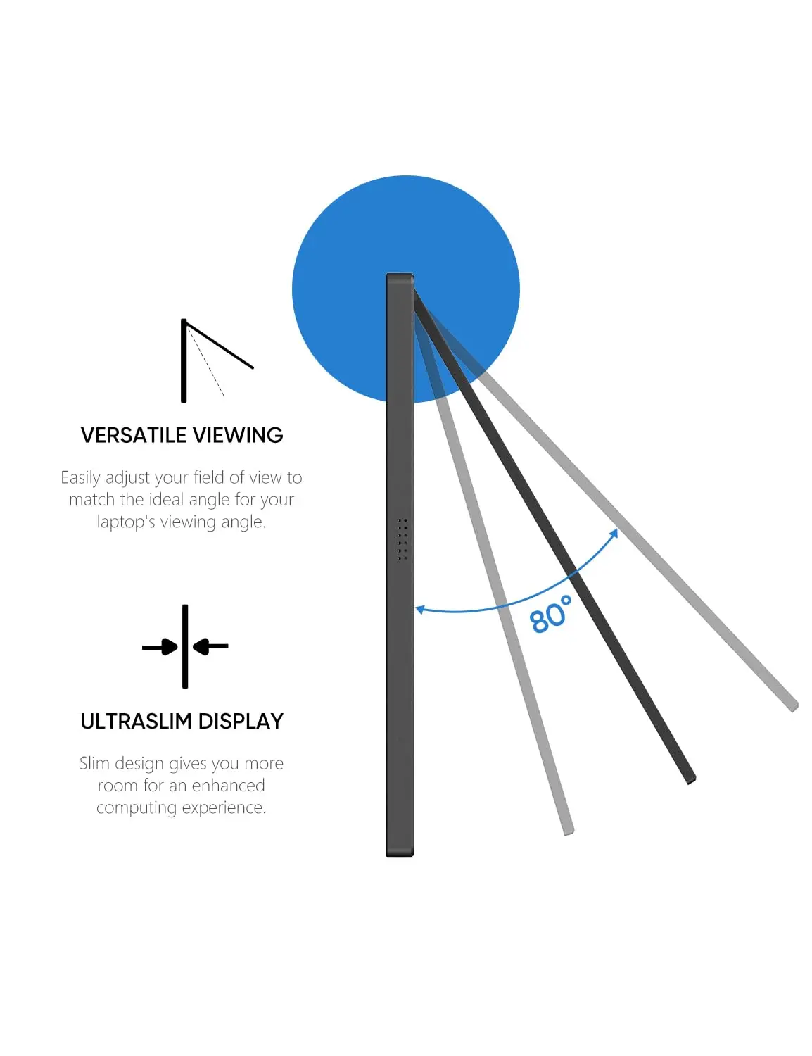 ARZOPA 14 بوصة 1920x1080P IPS شاشة صغيرة محمولة شاشة ثانية خارجية مع USB C HDMI لأجهزة Mac/الكمبيوتر المحمول/الكمبيوتر/التبديل/PS/Xbox A1S #5