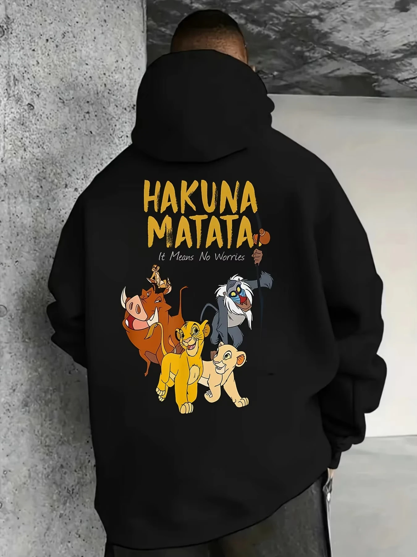 2025-2026 ديزني الأسد الملك فضفاض تنفس الترفيه القمم الملابس البلوفرات 100% القطن أغطية رأس مطبوعة بلوزات