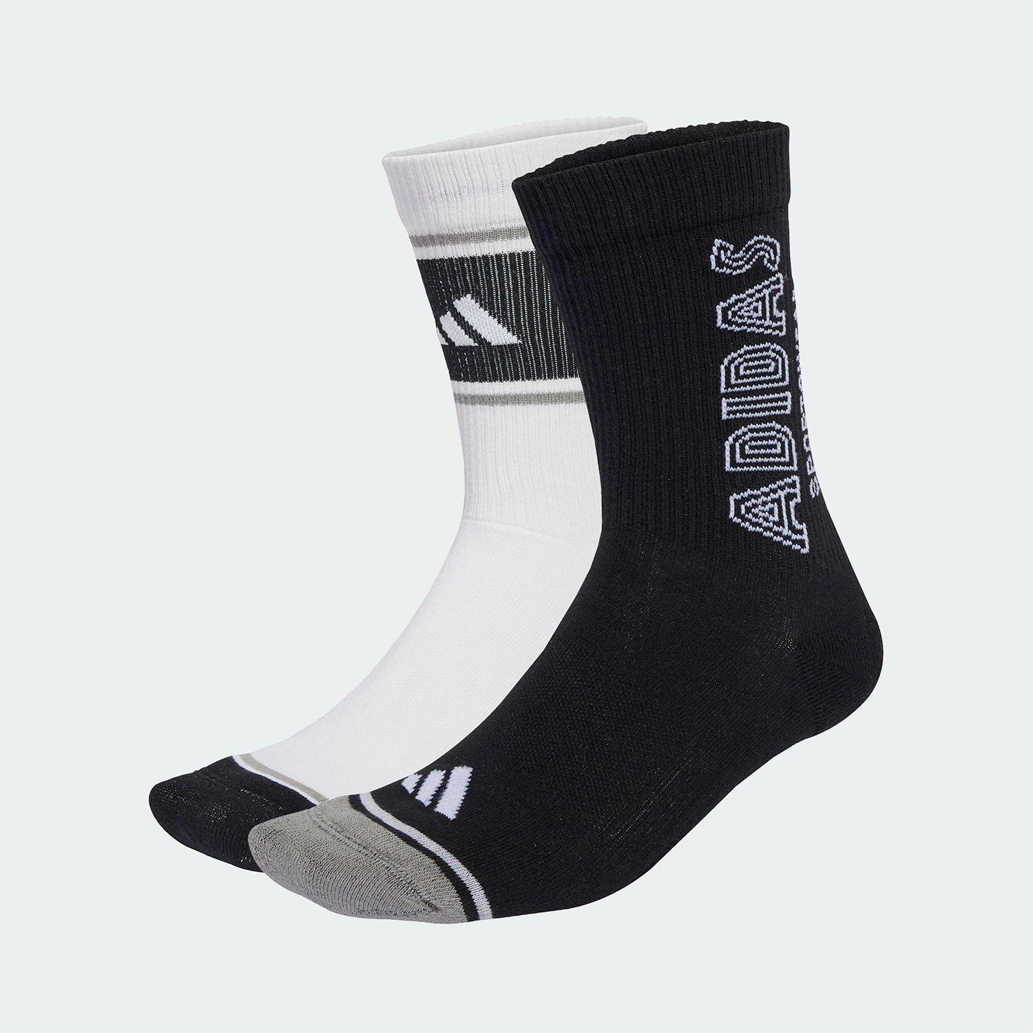 

Adidas genuine Men's and Women's Knit Breathable Active Socks Two-Pack JZ8002