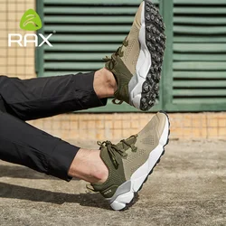 RAX Outdoor Breathable Hiking Shoes Men Lightweight Walking Trekking Wading Shoes Sport Sneakers Men Outdoor Sneakers Male