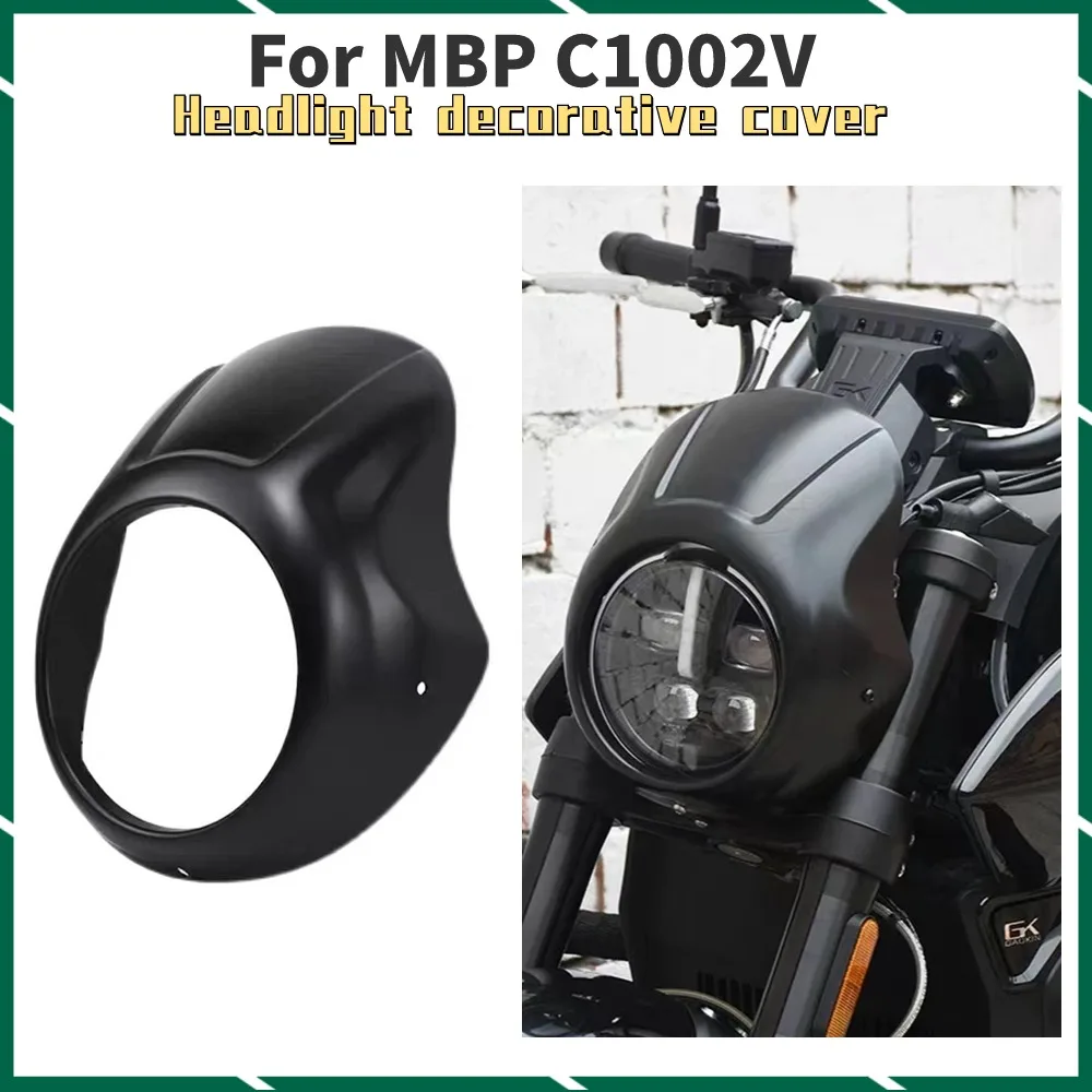 

New For MBP C1002V C 1002V Headlight Decorative Cover Front Windshield Retro Decoration Headlight Pig Head Cover