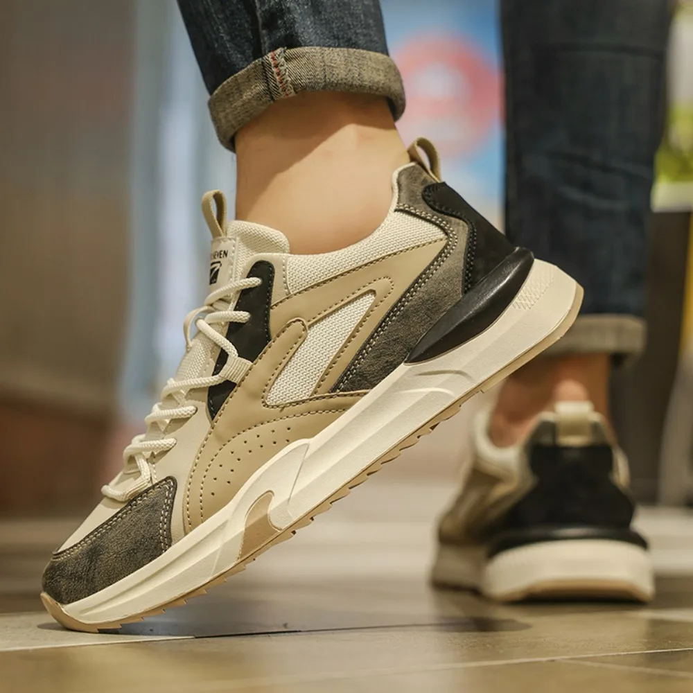 Casual Shoes Men's Sports Shoes Autumn Casual Thick Soled Men's Shoes Soft and Comfortable Non-slip Outdoor Fashion Board Shoes