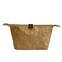 Makeup Bags Dupont Paper Large Capacity Double Zipper Waterproof Protable Travel Toiletry Bag