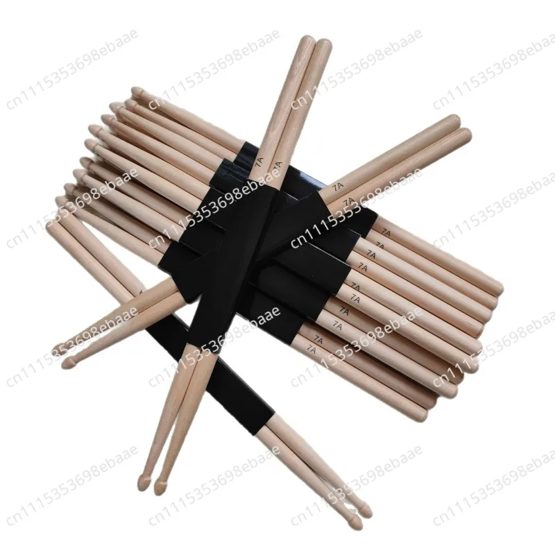 7A Maple Drumsticks 12 Pairs Per Pack for Drum Set Jazz Drum Percussion Musical Instrument Accessories