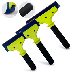 FOSHIO Nylon Handle Clean Squeegee For Car Windshield Water Removal Home Kitchen Glass Window Tint Soft Rubber Blade Ice Scraper