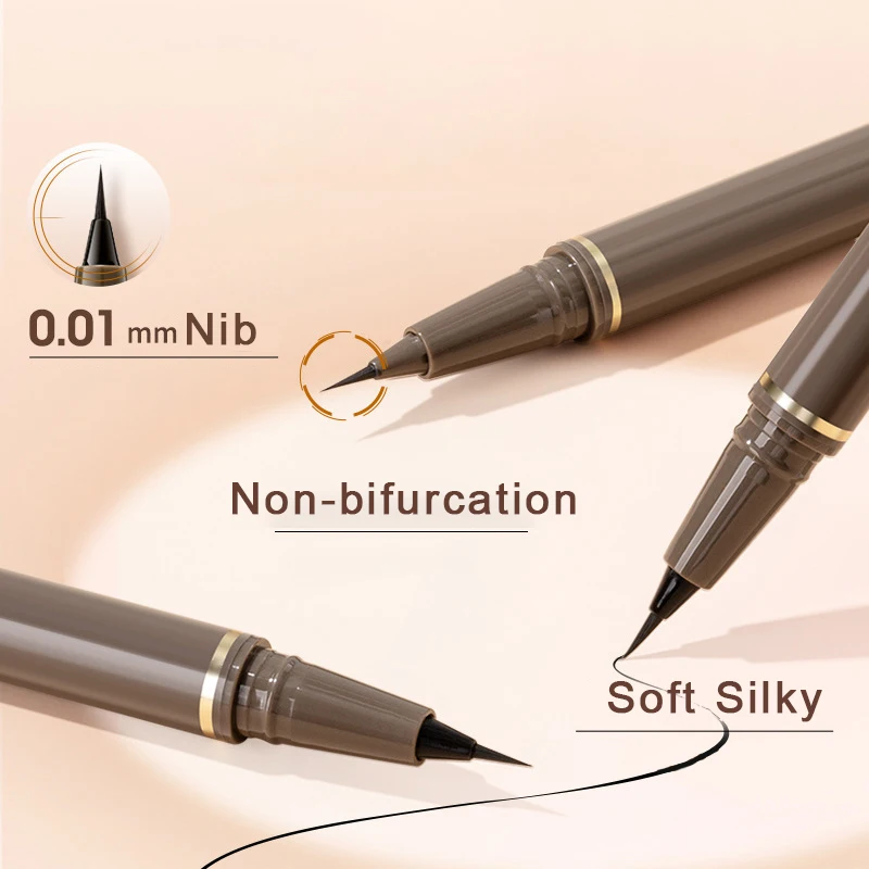 Ultrafine Nib Eyeliner Arrow Aegyosal Pencil Makeup Quick-dry Waterproof Long Lasting Liquid Liner Brown Liner Pen Korean Makeup