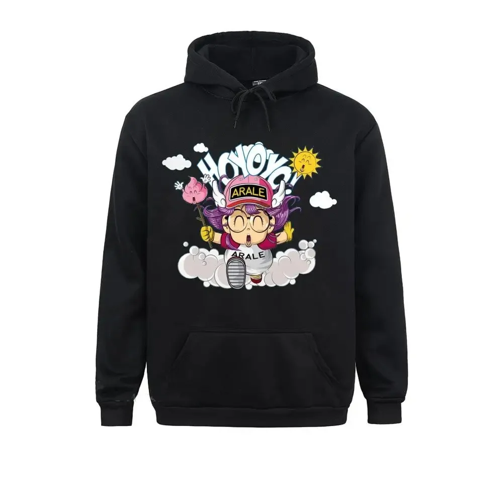 Arale Men For Men Dr Slump Toriyama Anime Manga 90s Cute Robot 80s Vintage Pure Cotton Tees Pullover Hoodie Happy New Year