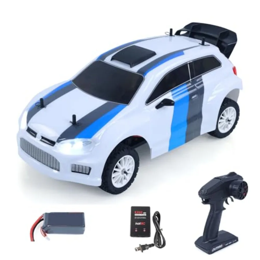 

1004 1/10 70KM/H 4 4 Remote Control Rally Car RC Brushless Electric Racing Vehicle 60A ESC 3 Differentials Metal Gears for Ages