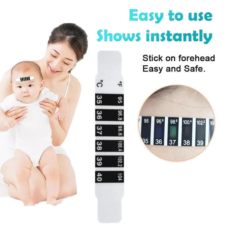 Baby Infant Child Forehead Termomete Body Head Thermometer Fever Temperature Monitor Strips Sticker Tape Measurement Tool