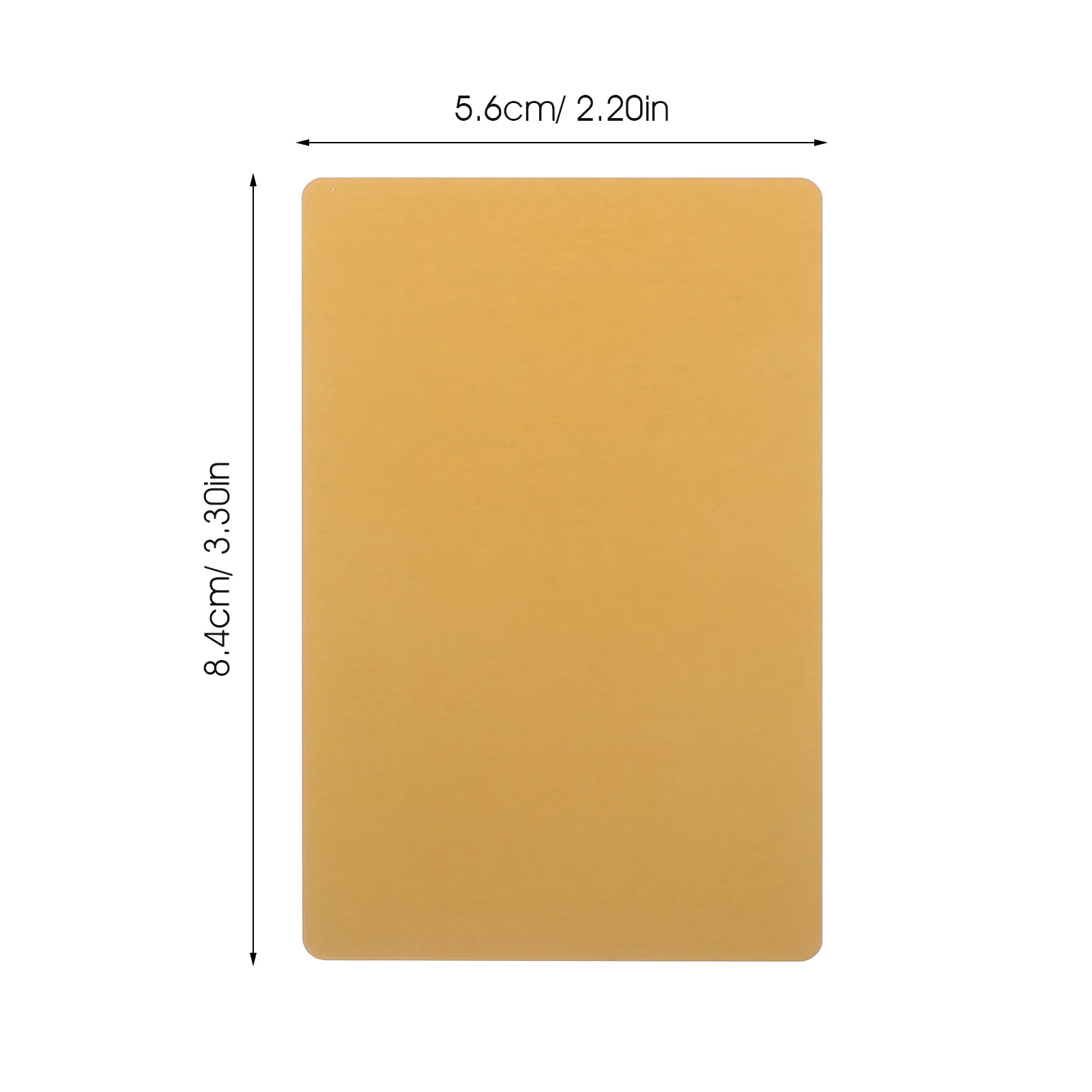100Pcs Blank Metal Business Cards Sublimation DIY Aluminium Blanks Smooth Surface Round Corner Practical Convenient