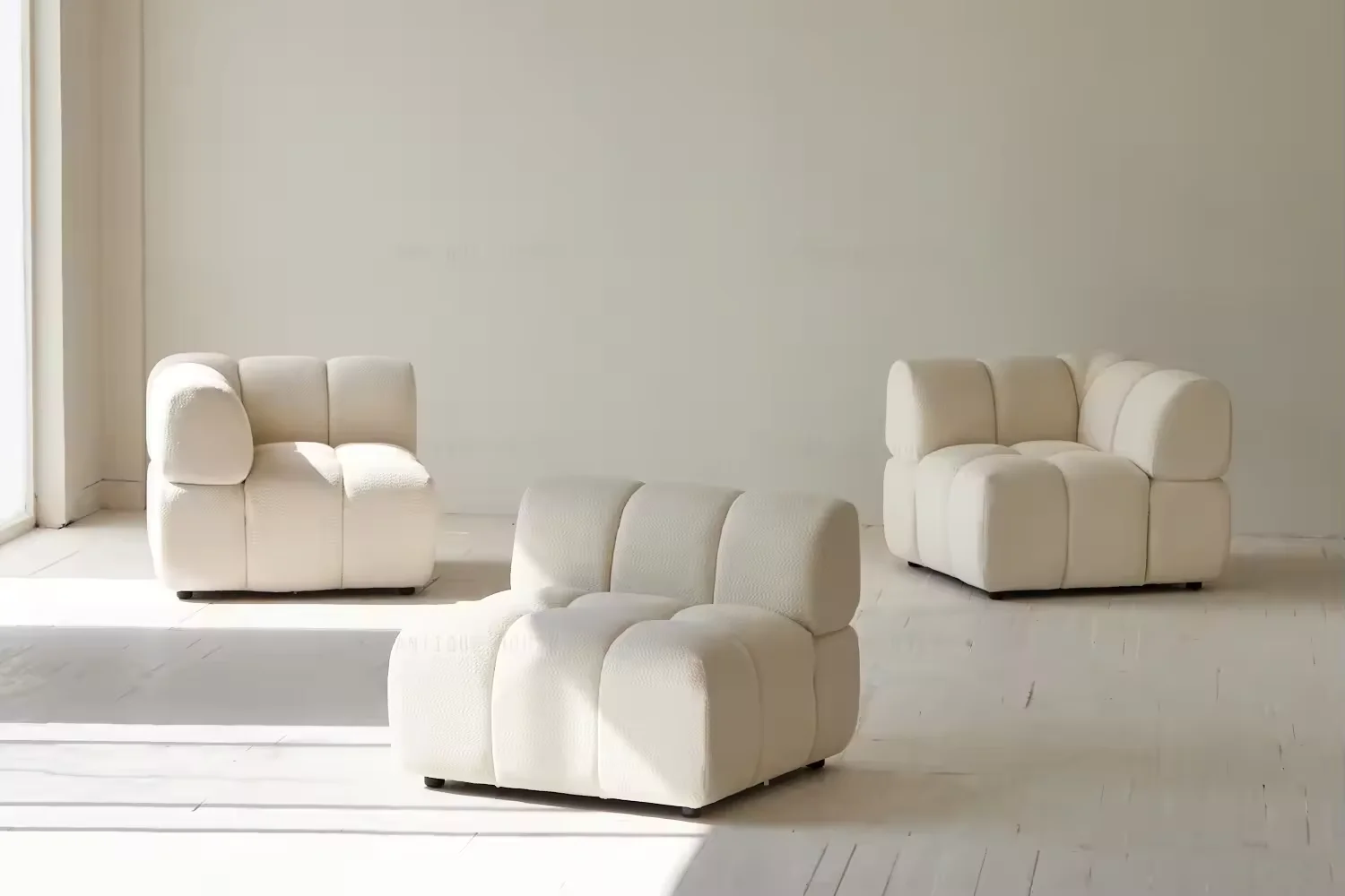L Shape Sofa Minimalist Couches Nordic Cloud Couch Casual Leisure Sofa Scandinavian Home Living Room Wabi Sabi Style Sofa