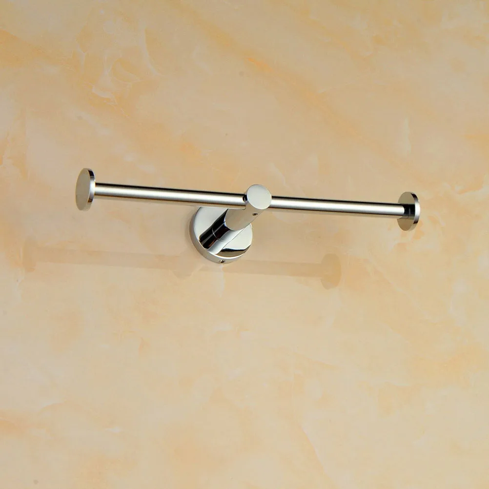 

Dual Toilet Paper Holder Stainless Steel Double Tissue Roll Hanger Wall Mounted Scratch Corrosion Resistant Home Office