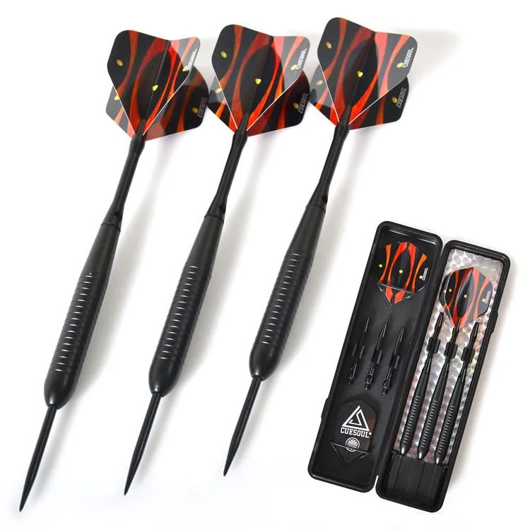 

CUESOUL 19g Professional Dart Set Steel Tip Darts with Brass Barrels and Aluminum Dart Shafts