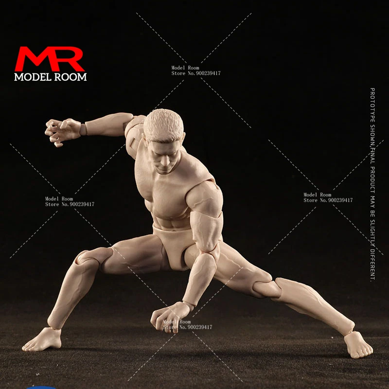 CFTOYS LT003 1/12 Scale Male Action Figure Body 6'' Super Flexible Male Joint Body with Head Sculpt for Collection