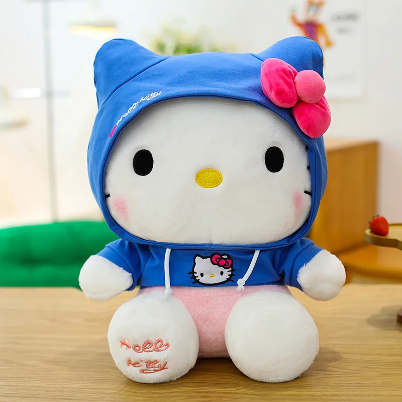 لعبة كاواي القطيفة اللطيفة ذات القلنسوة الكرتونية سانريو المحشوة هدية عيد ميلاد للأطفال دمى مملوءة ناعمة للفتيات #6