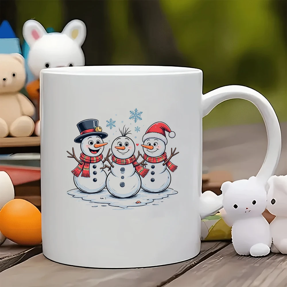 

Cartoon Snowman 11oz Cup + Christmas Gift Christmas Themed Water Cup Essential for Kids Office and Family Gatherings