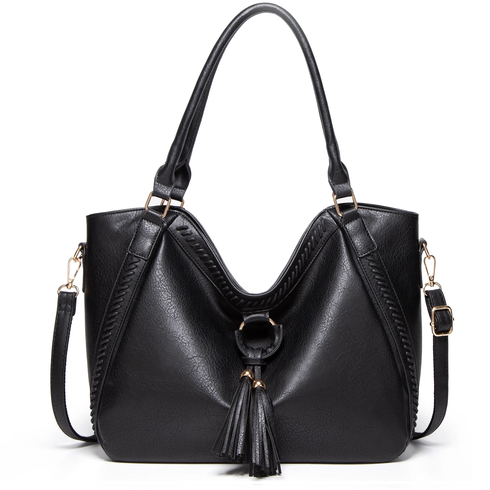 

2025 New Minimalist Women's Crossbody Bag Genuine Leather Large Capacity Multi-way Shoulder Tote, Work Commuter Purse for Office