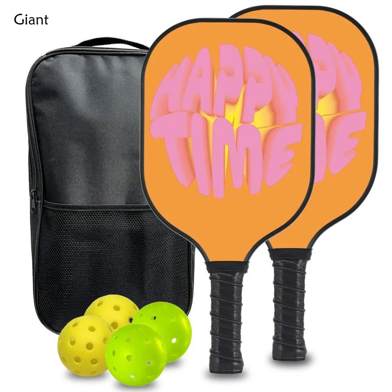 Pickleball Paddle Palas Brand Good Quality Fiberglass Pickleball Training Ultra Lightweight Racquet Competition Pickleballs Set