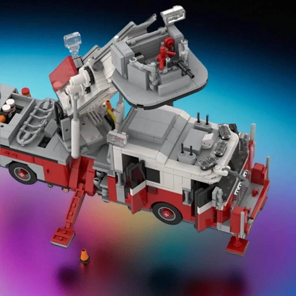

1365pcs Moc Hell's Kitchen diy Construction Kit - Detai Rescue Vehicle Architecture Education Building Blocks Birthday Toys Gift