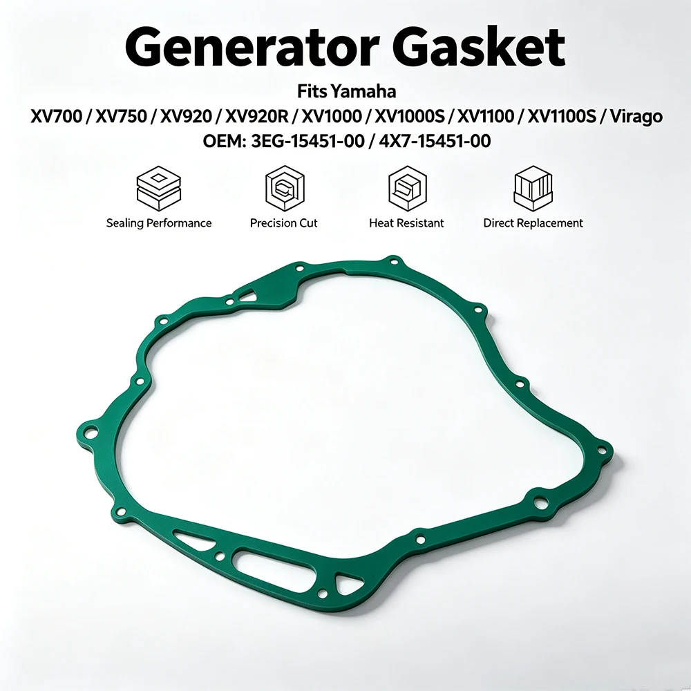 Generator Cover Gasket For Yamaha XV700 XV750 XV920 XV920R XV1000 XV1000S  XV1100 XV1100S Virago OEM:3EG-15451-00 4X7-15451-00