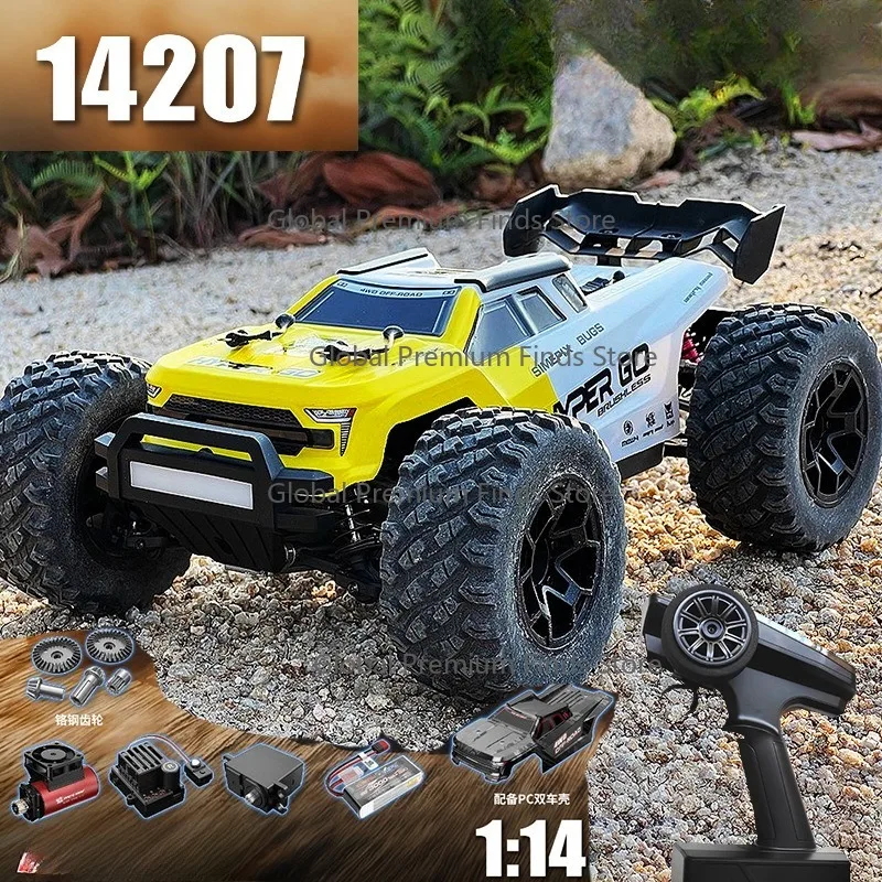 14207 14208 Professional RC High-Speed Remote Control Car 1:14 4WD Off-Road Drift Car with Brushless Motor